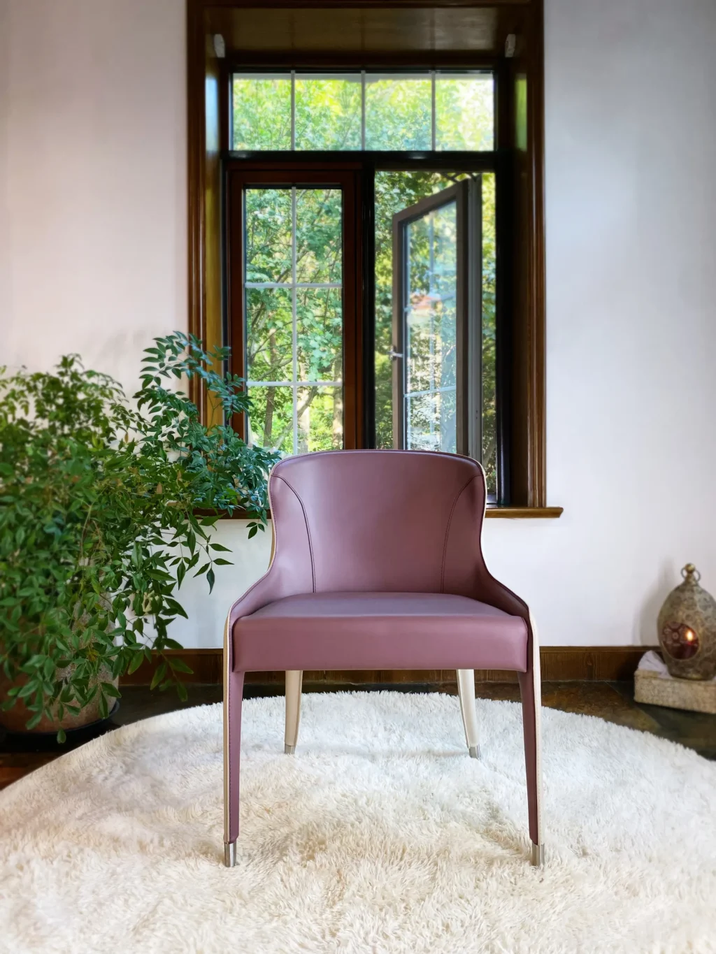Upholstered Leather Chair - Image 8