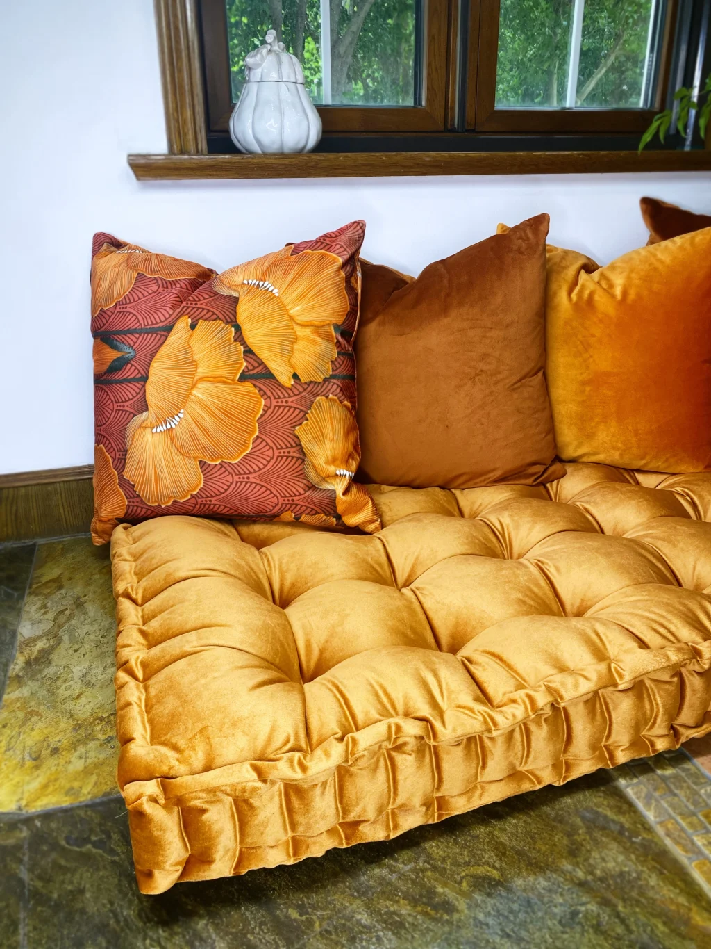 French Mattress Cushion - Pet or Kids Floor Cushion Daybed