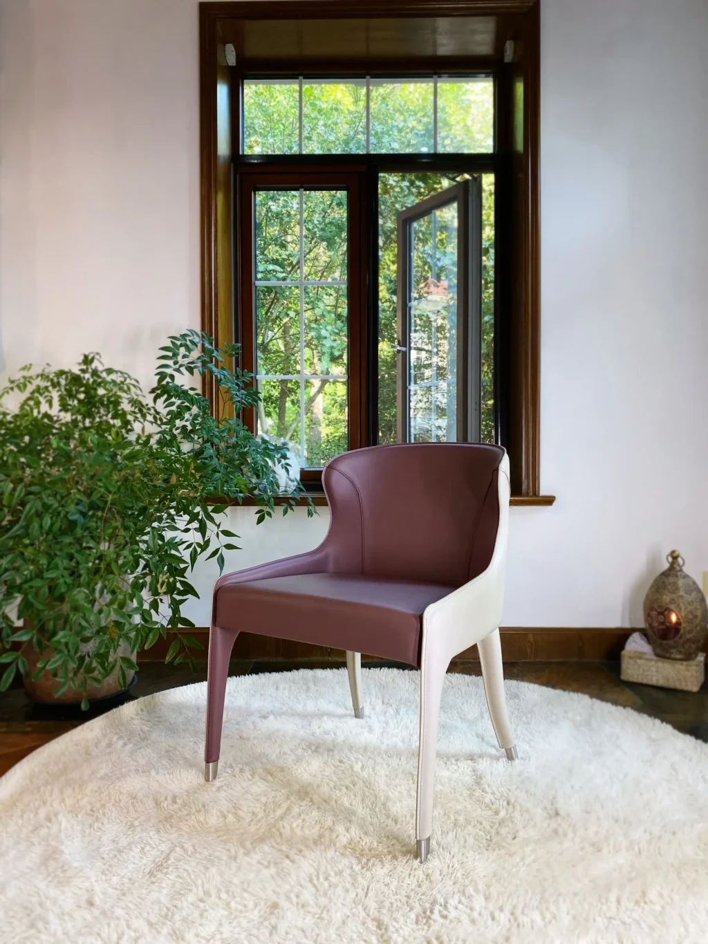 Upholstered Leather Chair
