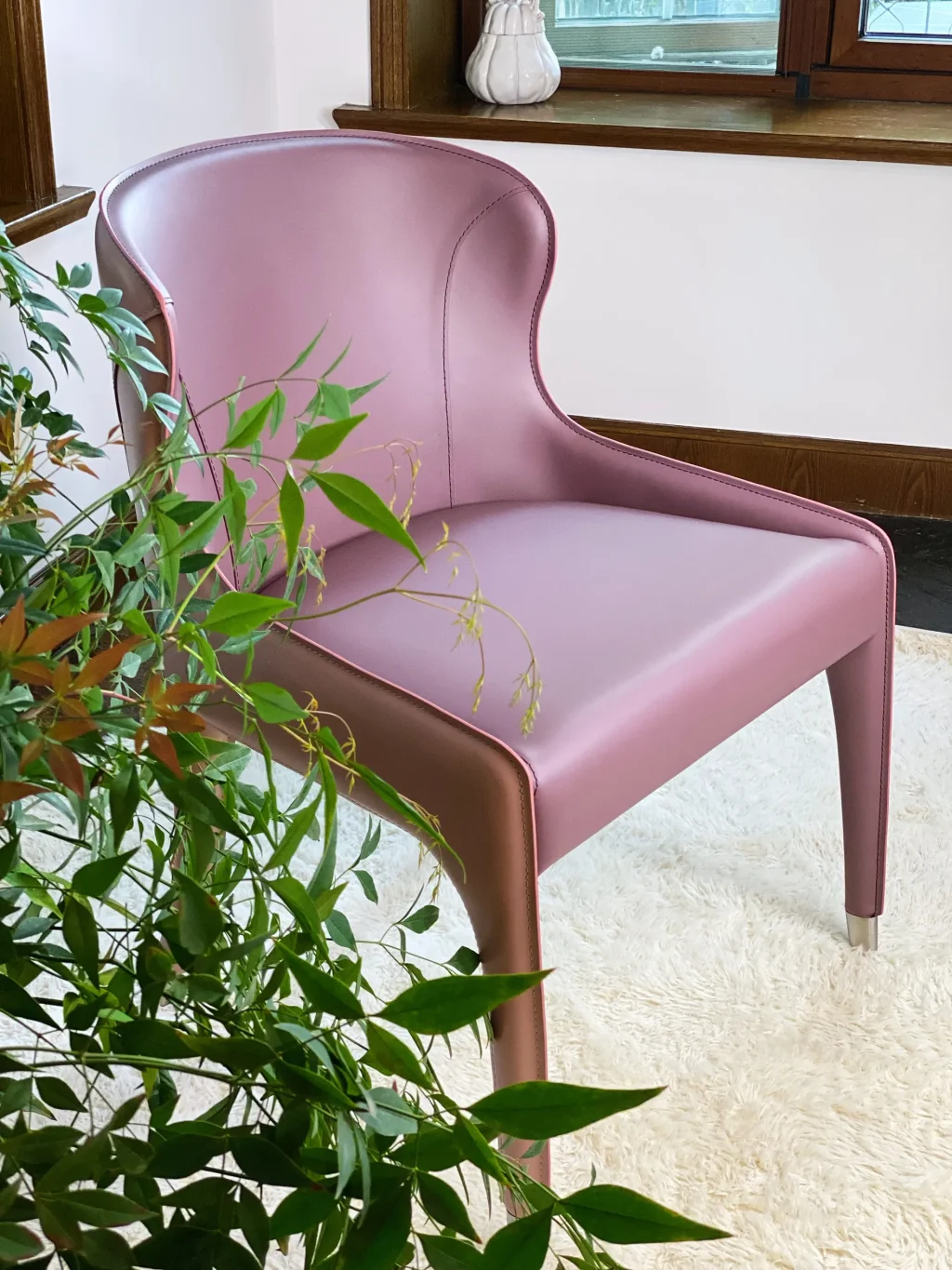 Upholstered Leather Chair
