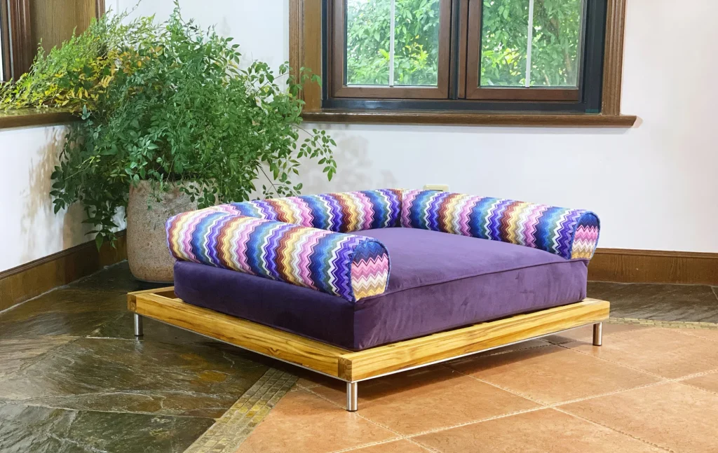 Teak Patio Mah Jong Couch Set