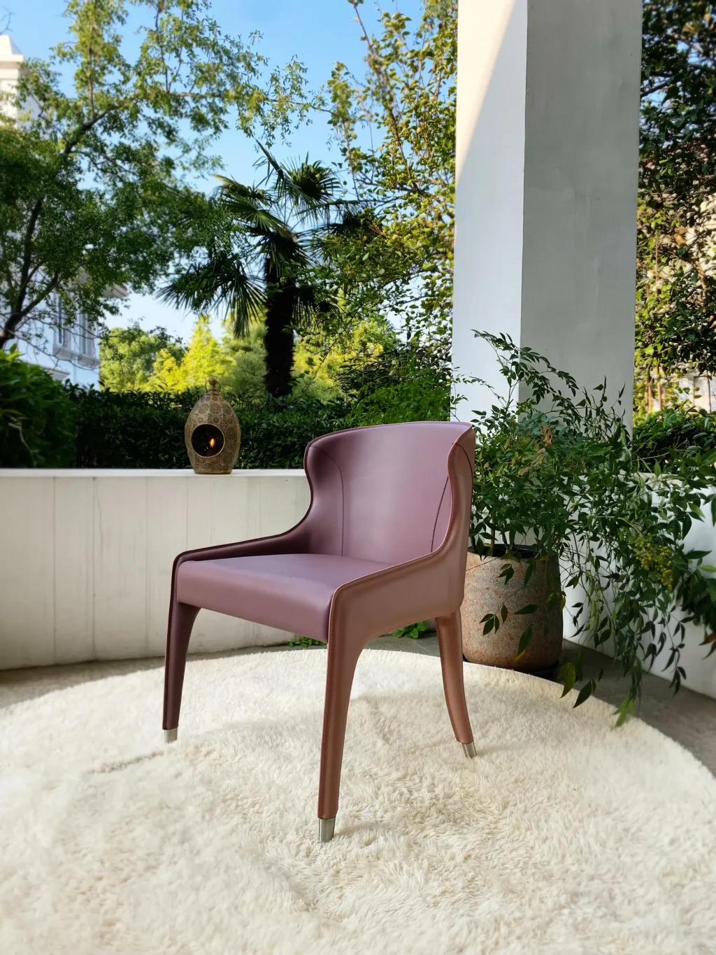 Upholstered Leather Chair