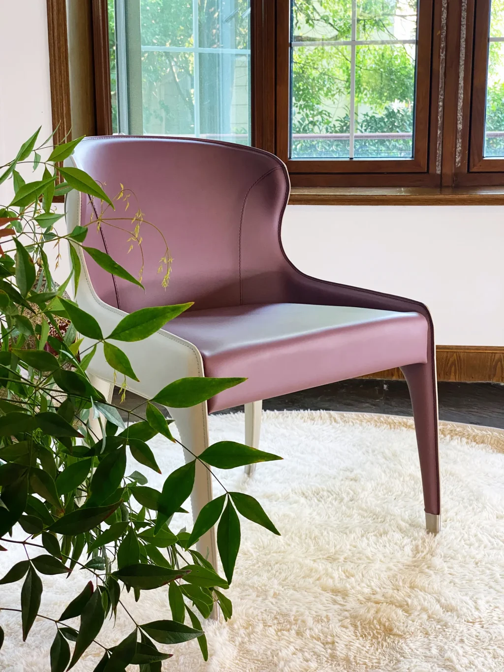 Upholstered Leather Chair