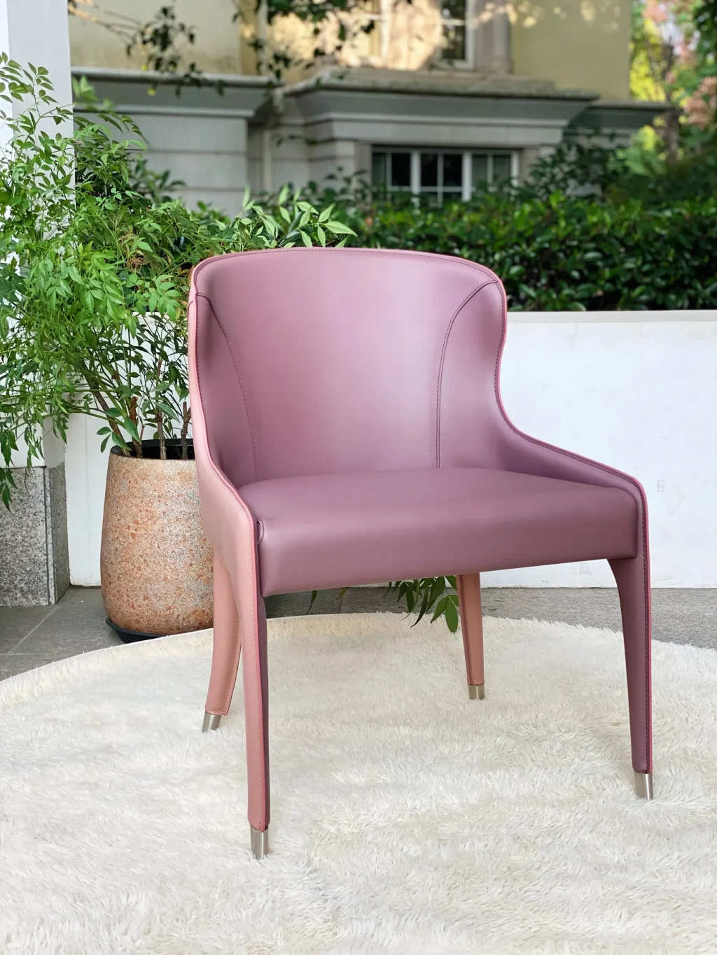 Upholstered Leather Chair