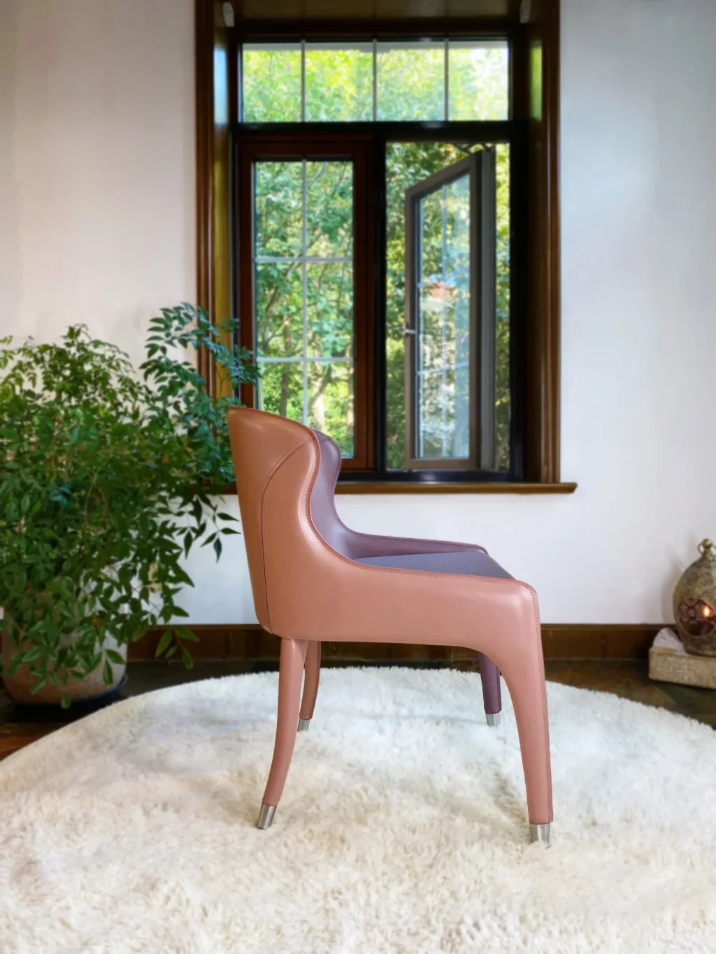 Upholstered Leather Chair