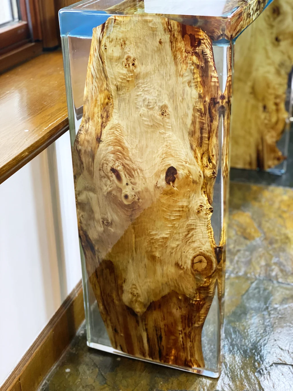 Waterfall Epoxy Console Table