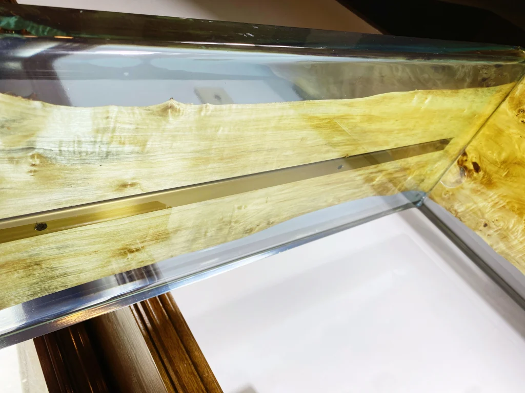 Waterfall Epoxy Console Table