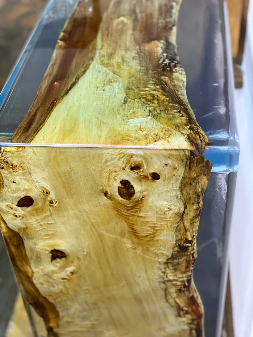 Waterfall Epoxy Console Table