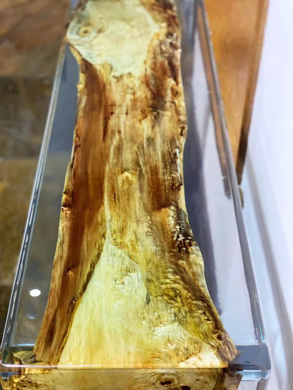 Waterfall Epoxy Console Table
