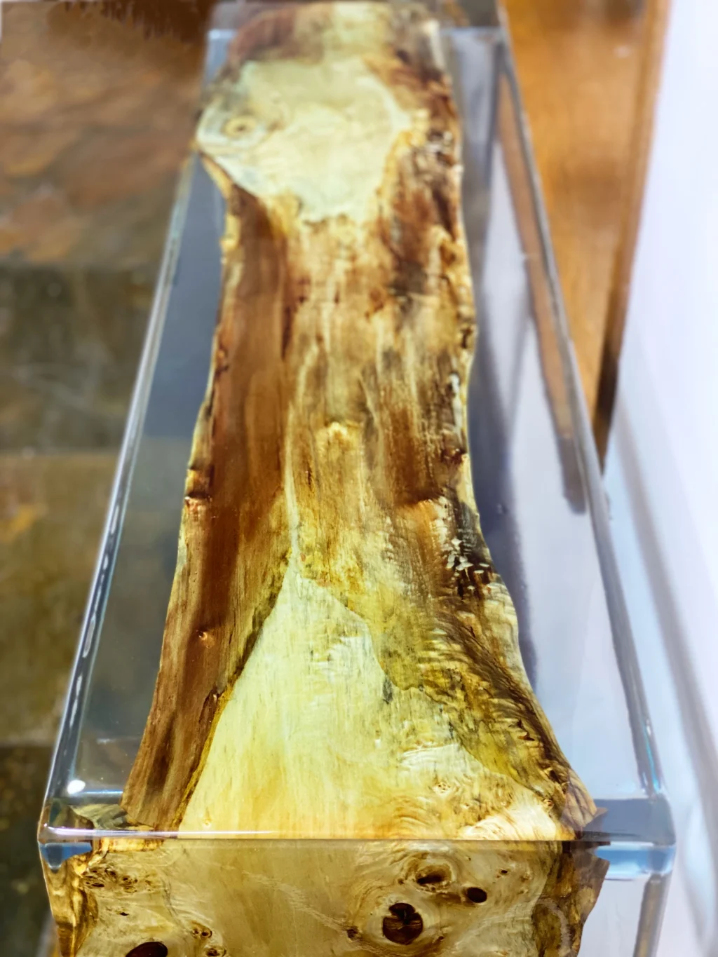 Waterfall Epoxy Console Table