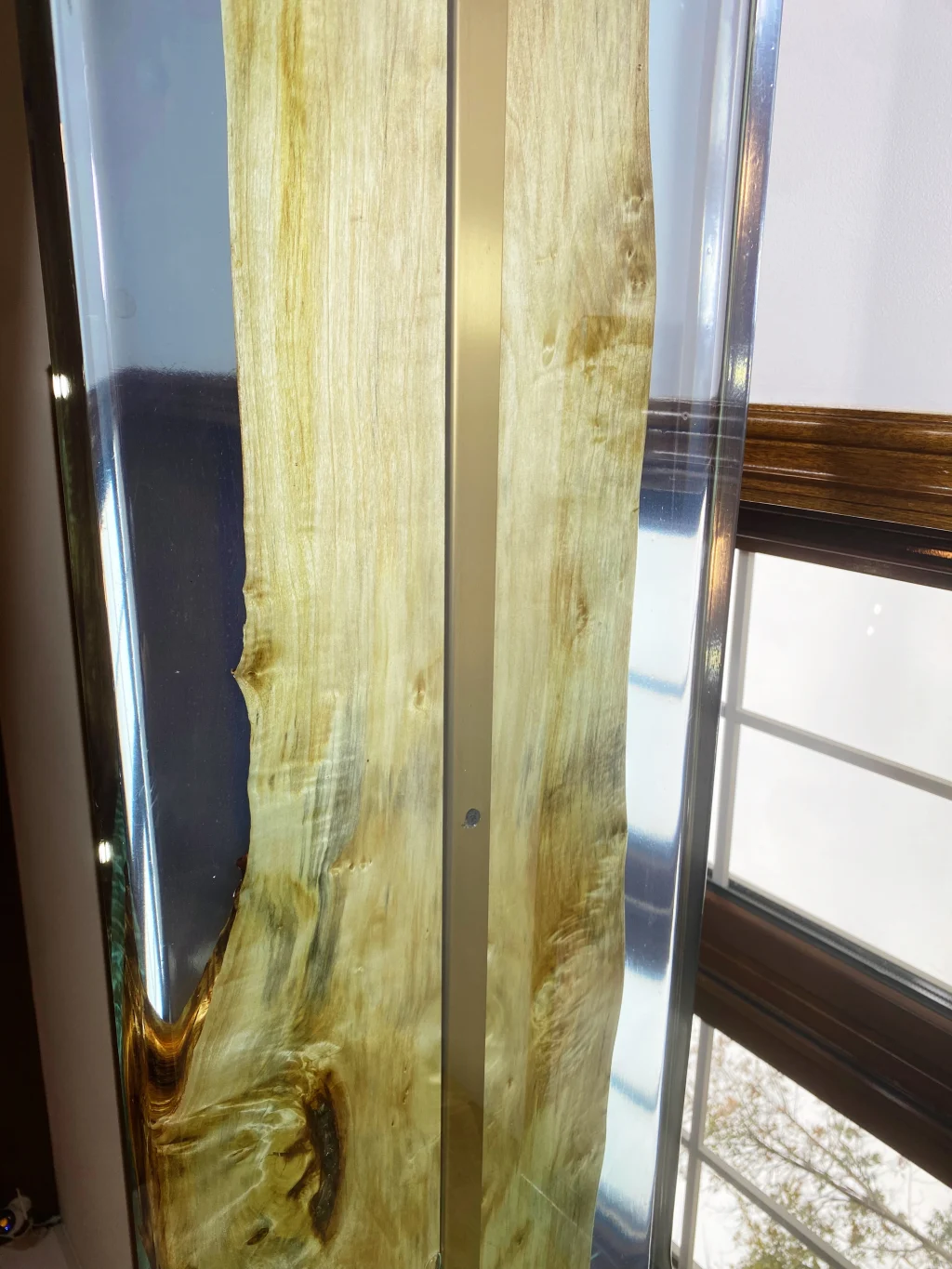 Waterfall Epoxy Console Table