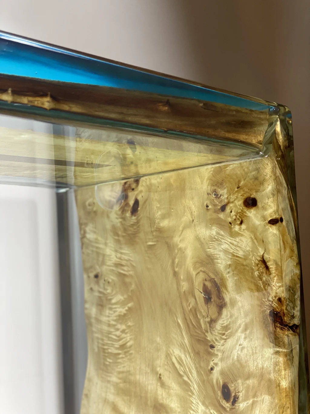 Waterfall Epoxy Console Table