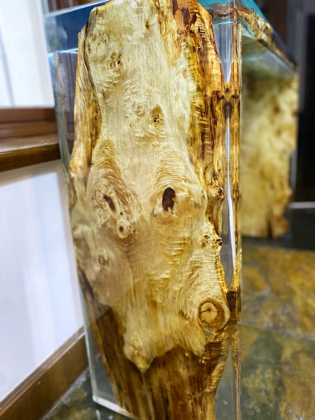 Waterfall Epoxy Console Table