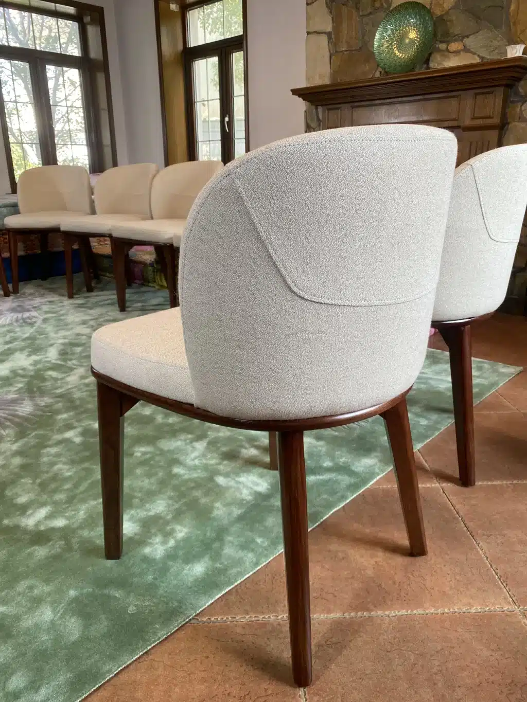 Savona Beige Fabric Dining Chair
