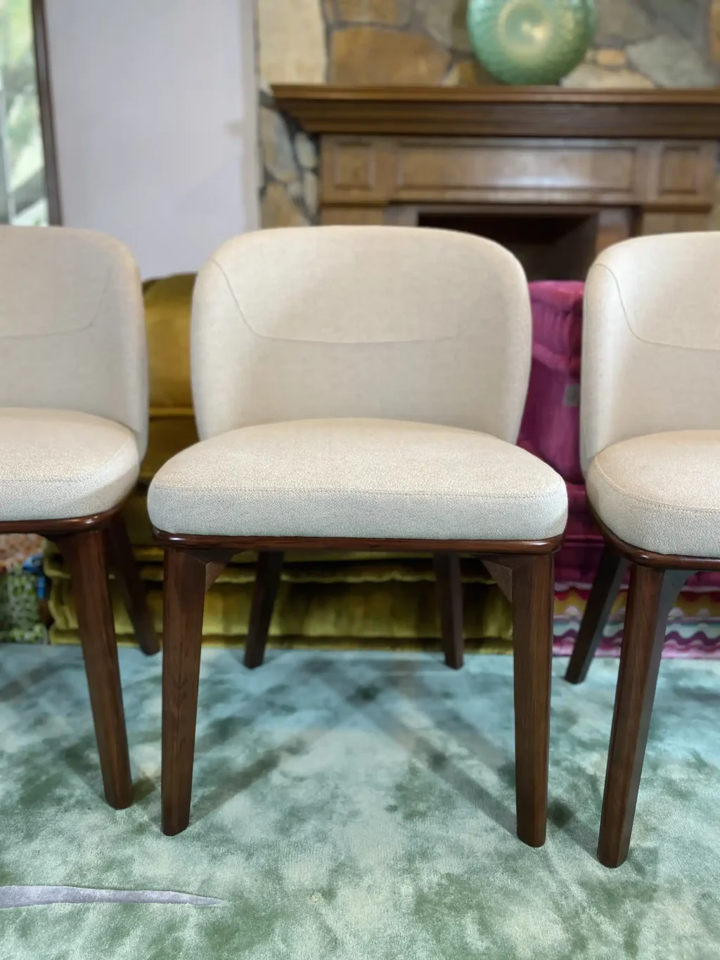 Savona Beige Fabric Dining Chair