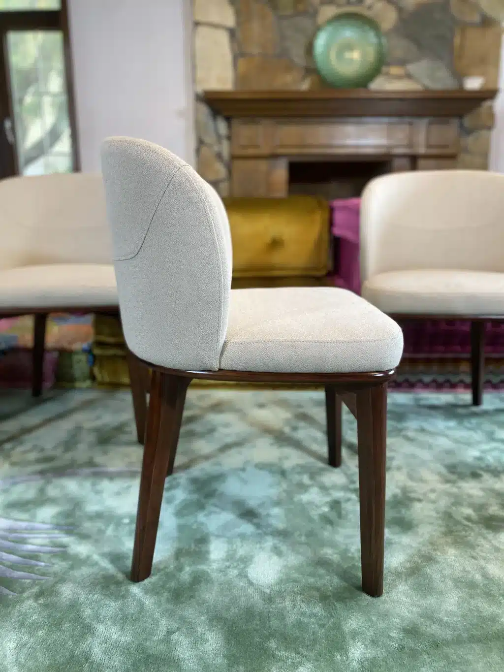 Savona Beige Fabric Dining Chair