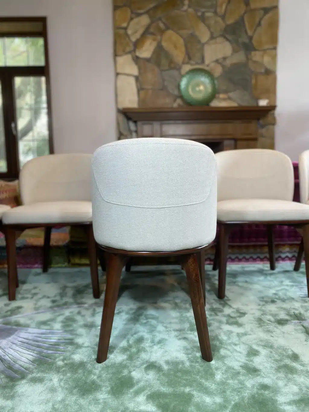 Savona Beige Fabric Dining Chair