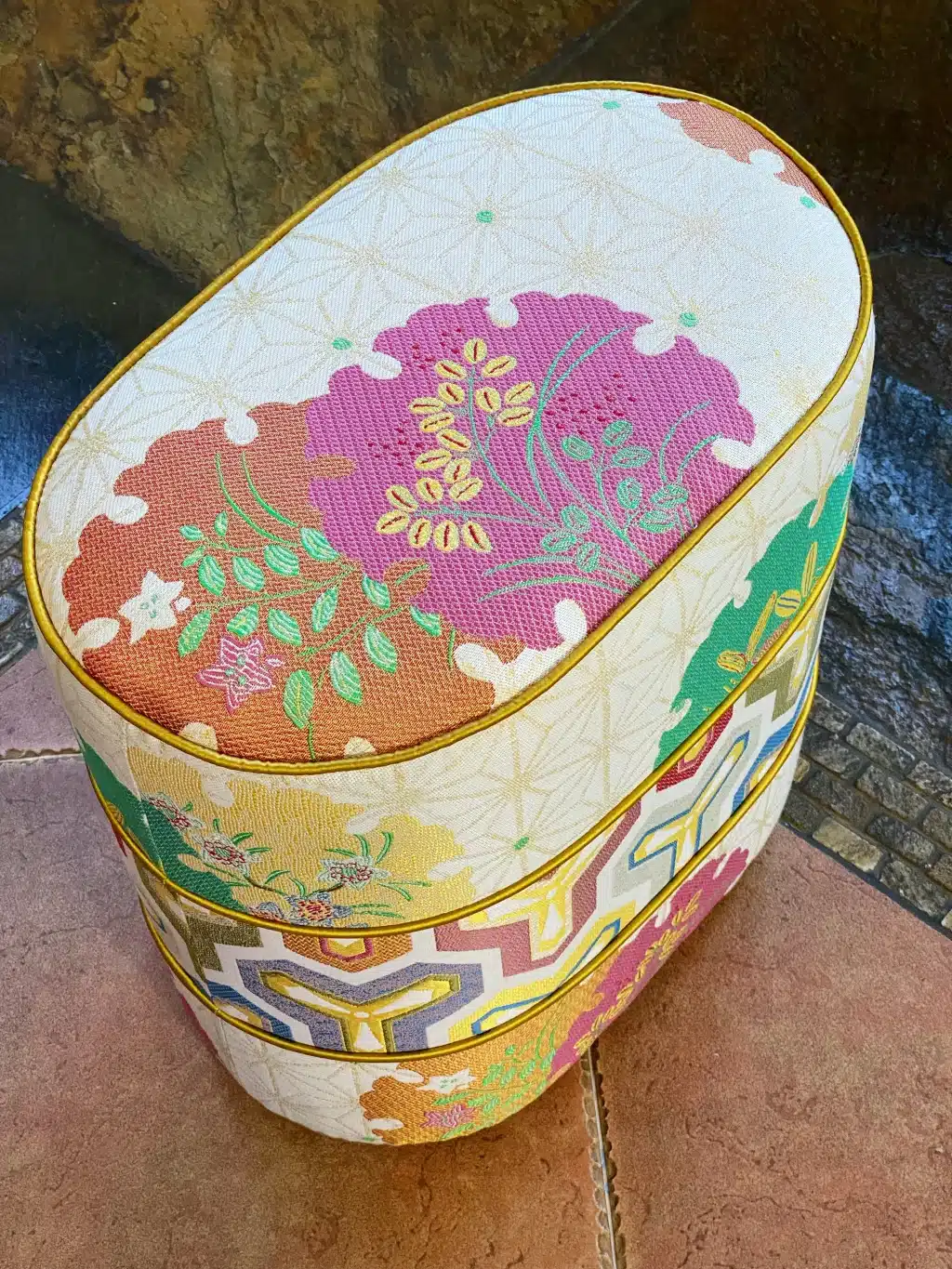 Oval Ottoman Pouf