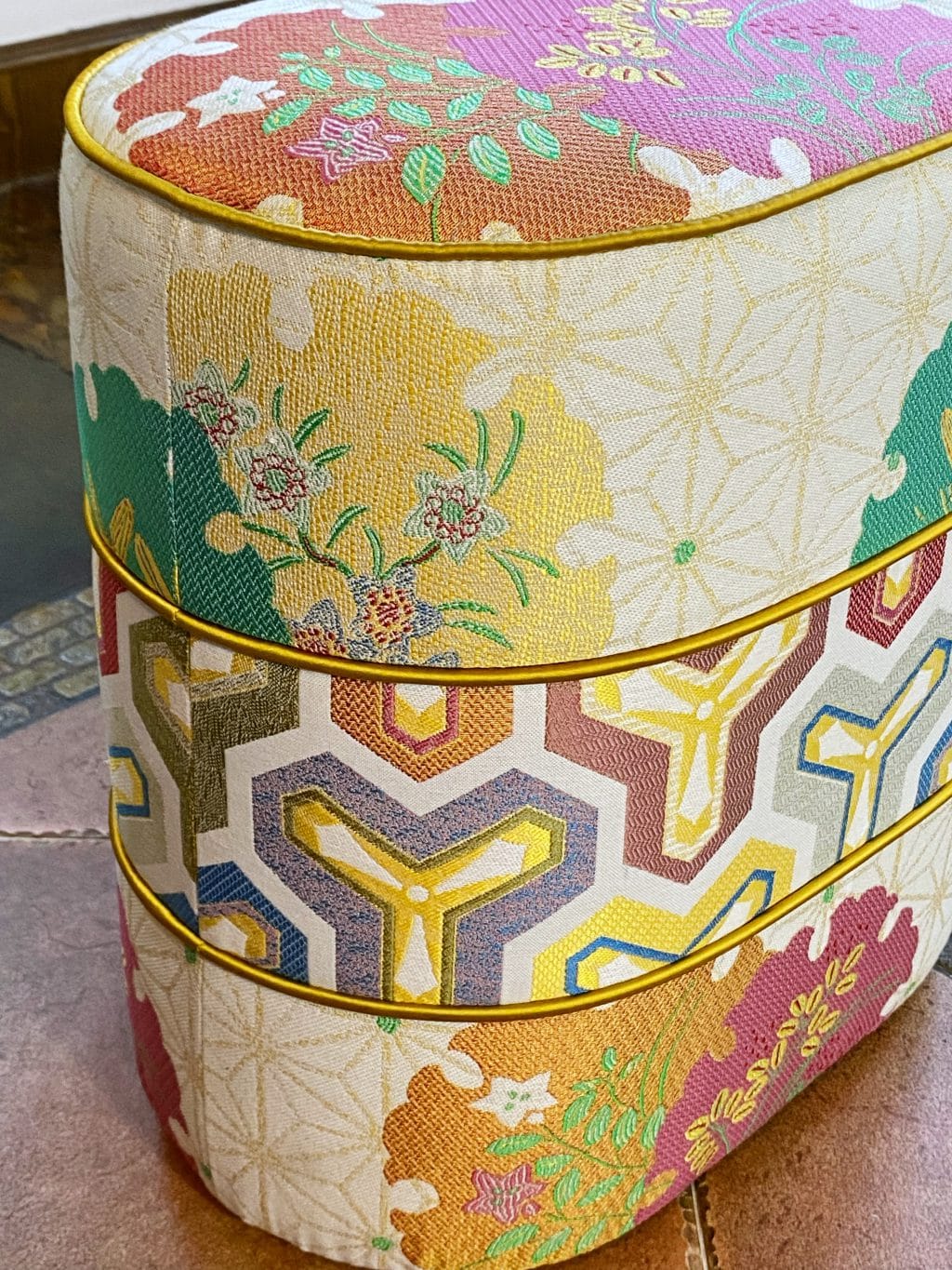 Oval Ottoman Pouf