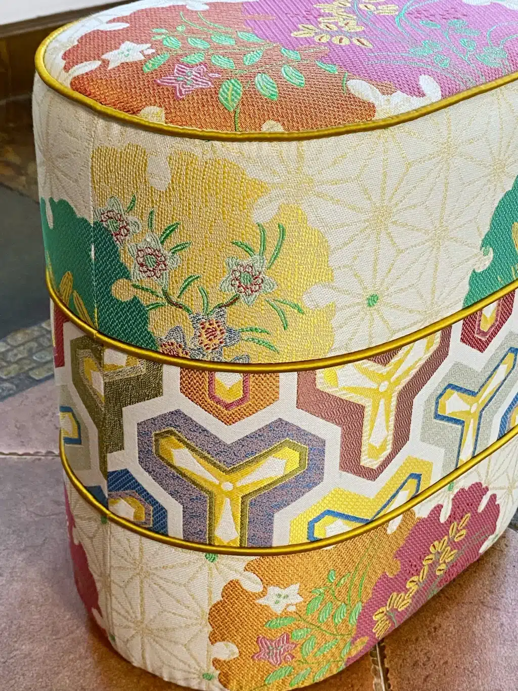 Oval Ottoman Pouf