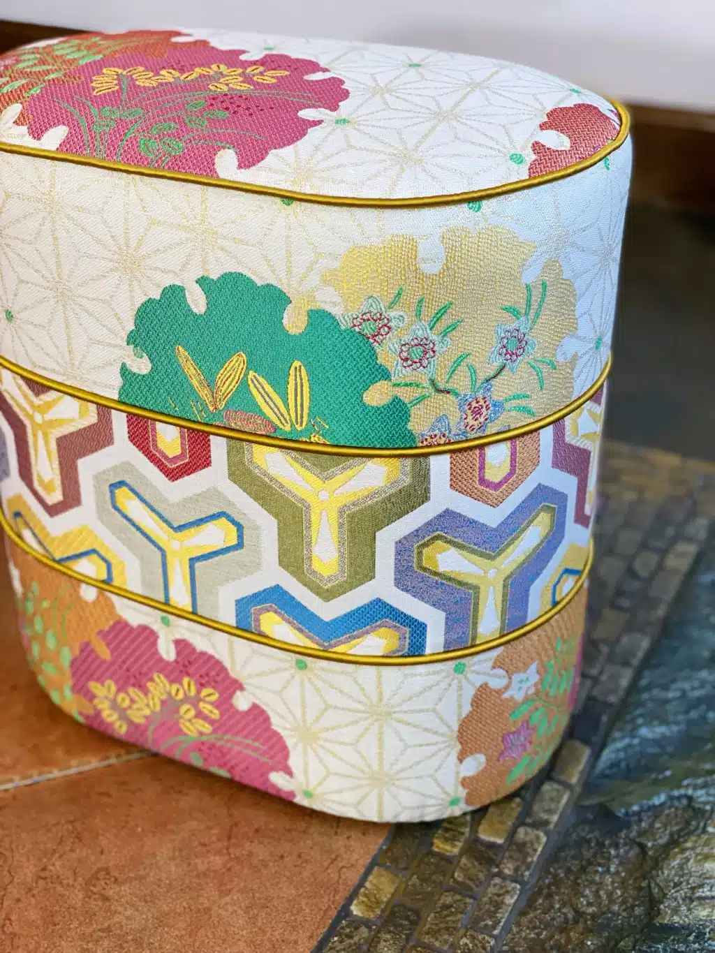 Oval Ottoman Pouf