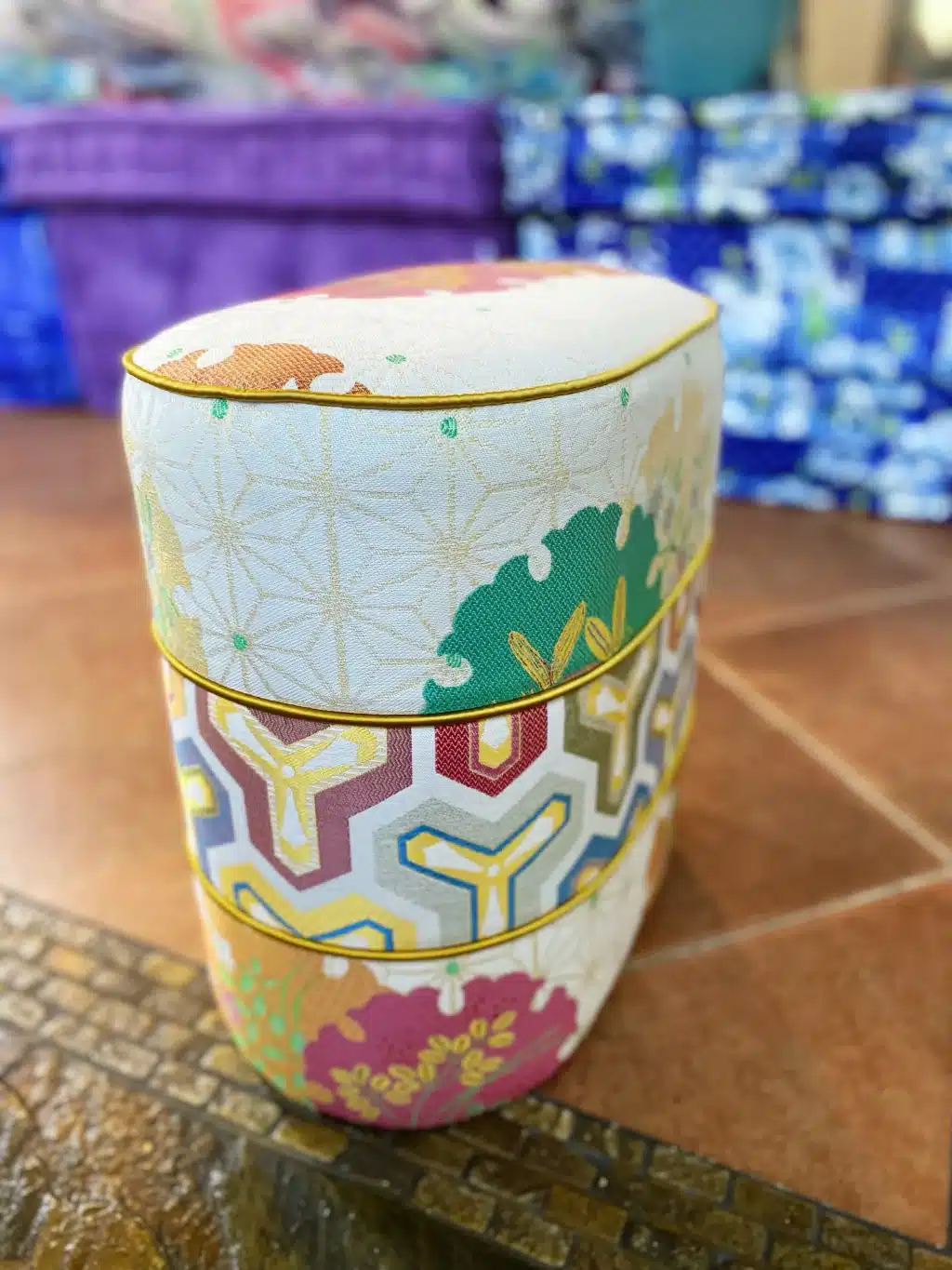 Oval Ottoman Pouf