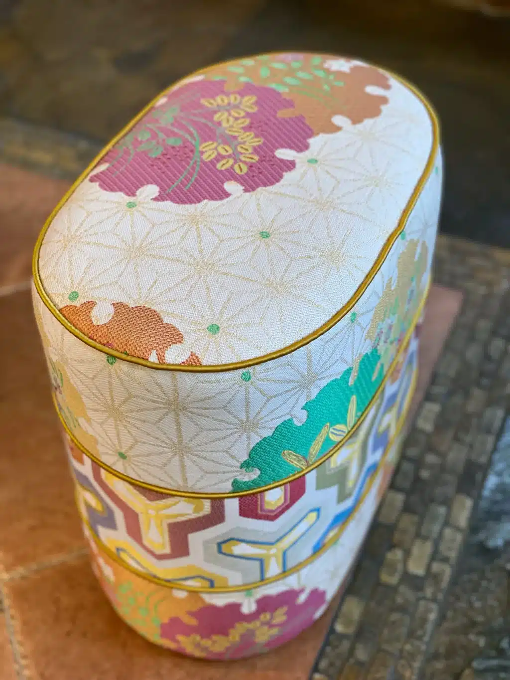 Oval Ottoman Pouf