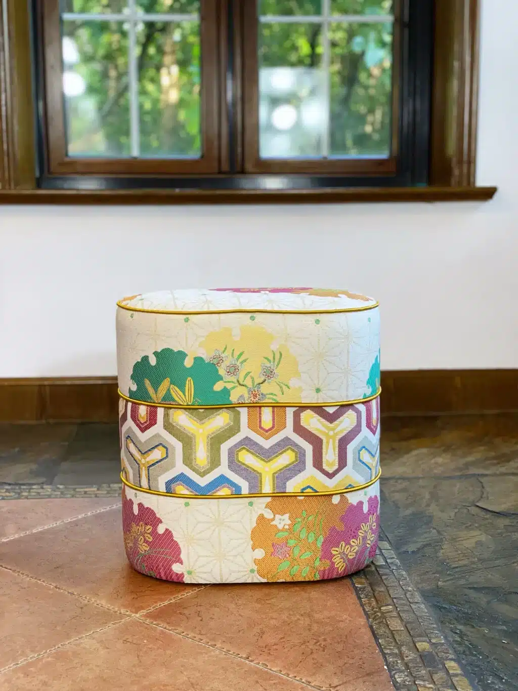 Oval Ottoman Pouf