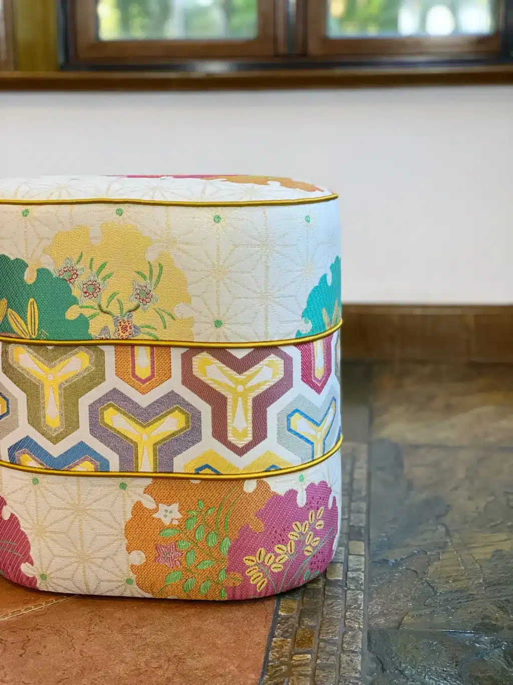 Oval Ottoman Pouf