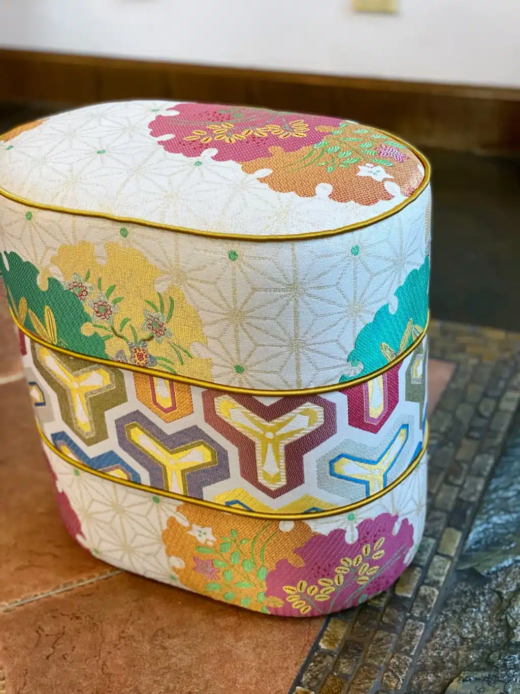 Oval Ottoman Pouf