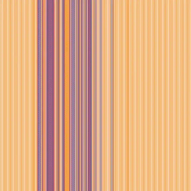 Custom orange and purple striped sofa upholstery