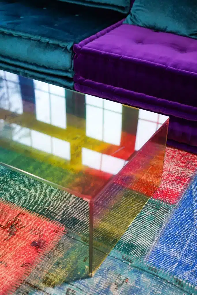 Rainbow Moon Low Table