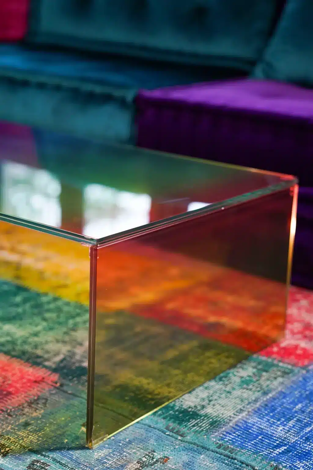Rainbow Moon Low Table