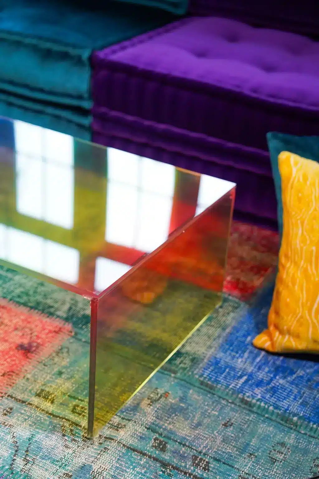 Rainbow Moon Low Table