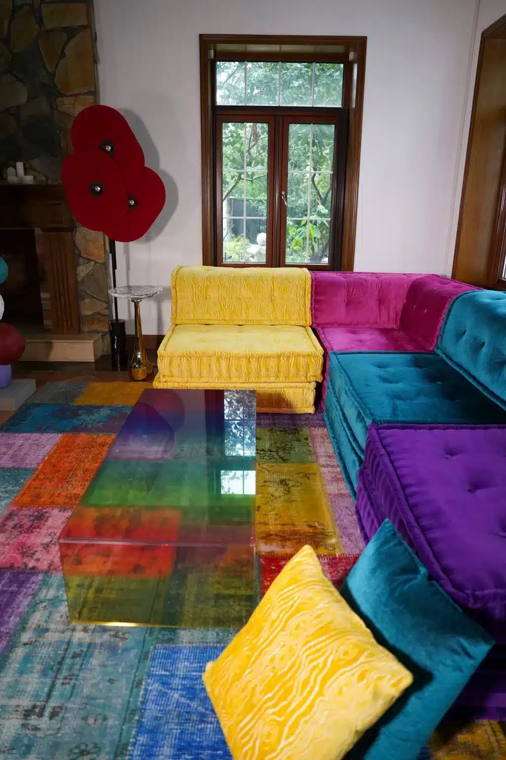 Rainbow Moon Low Table