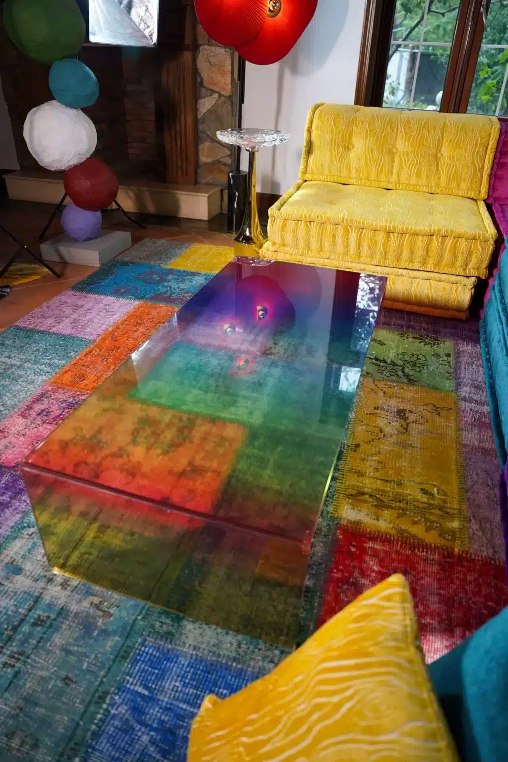 Rainbow Moon Low Table