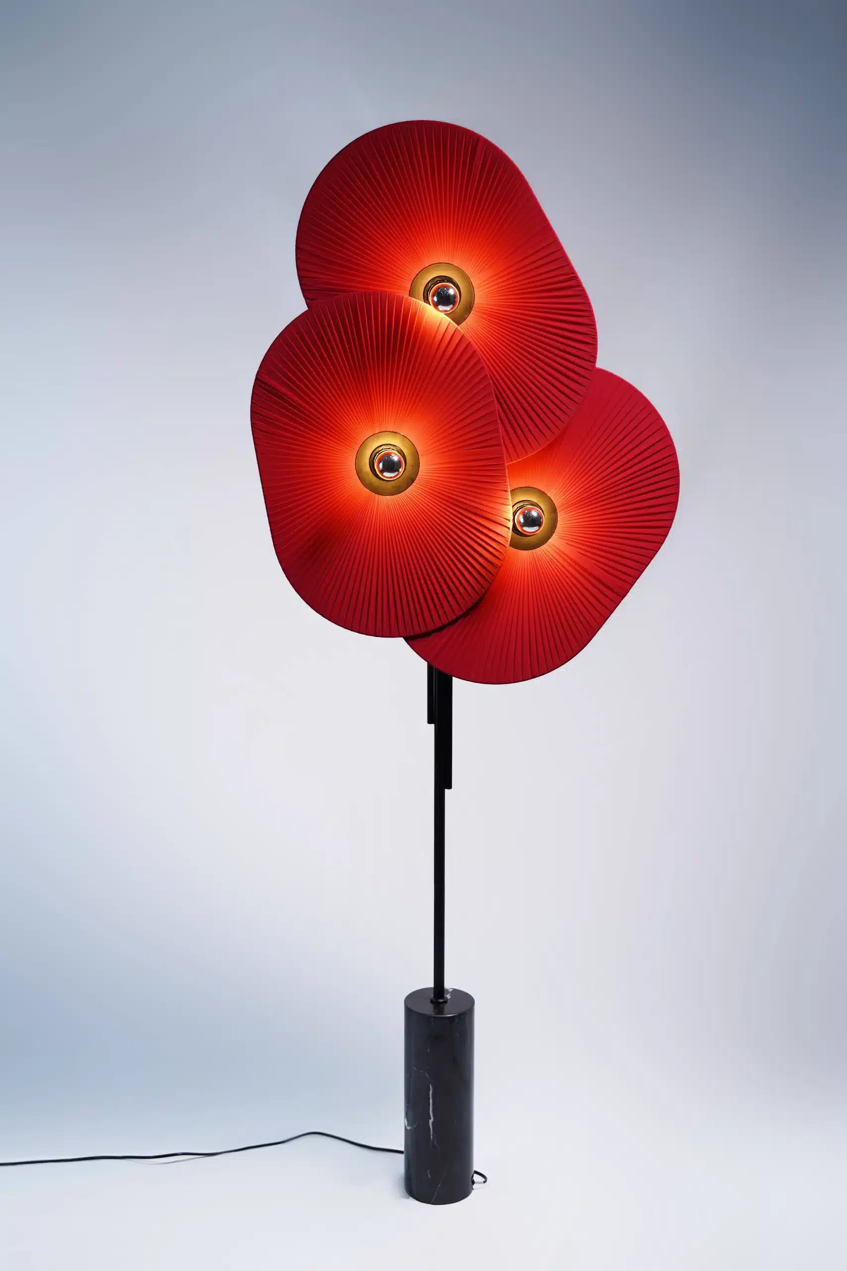 Red floor lamp