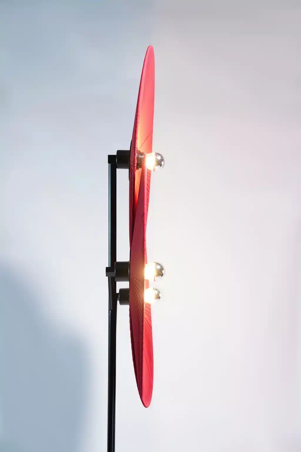 Red floor lamp