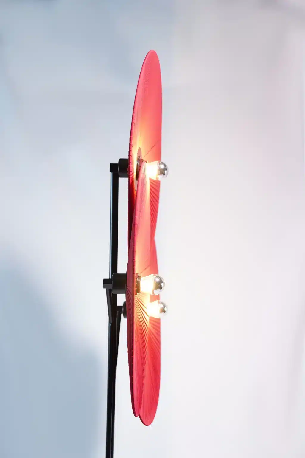 Red floor lamp