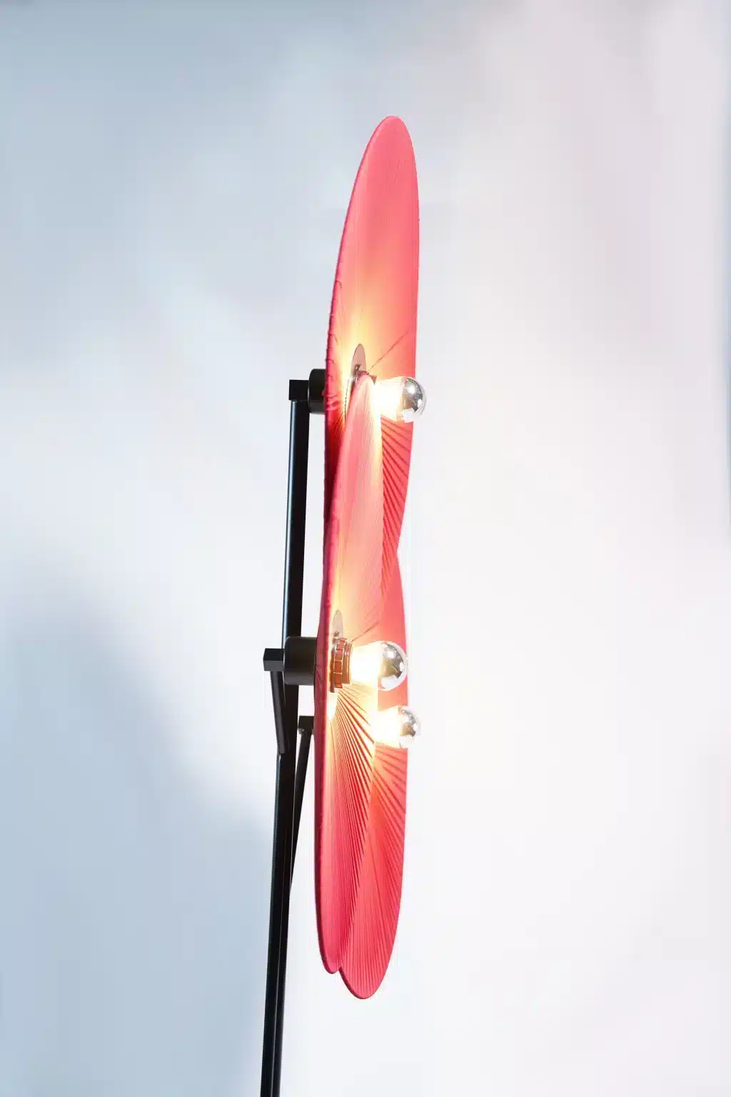 Red floor lamp