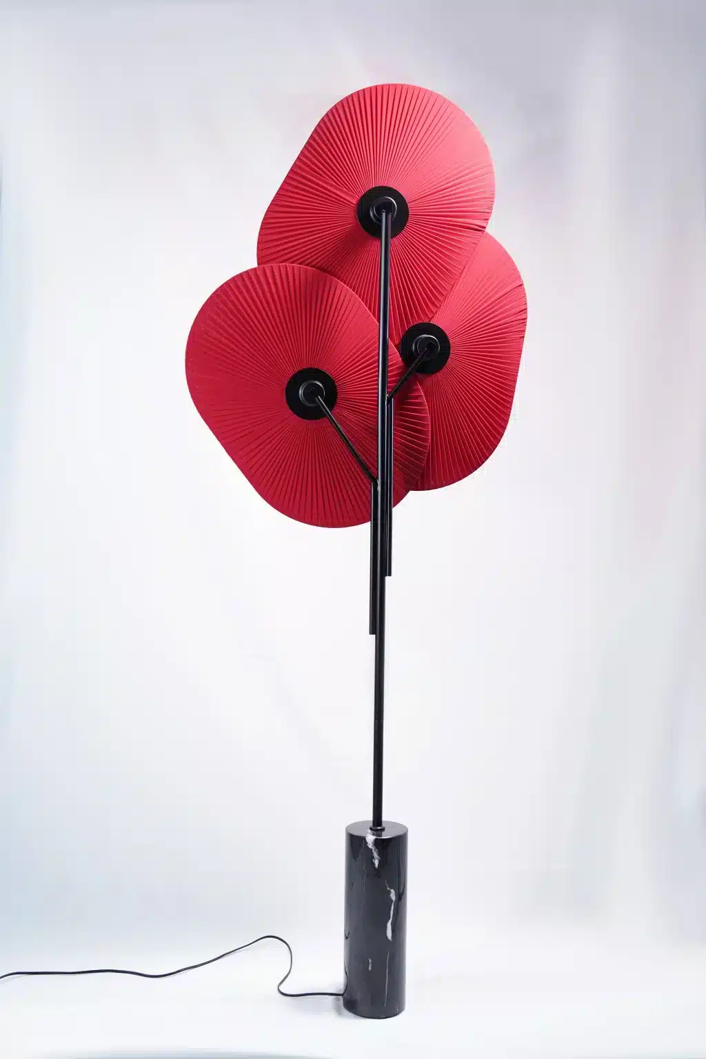 Red floor lamp