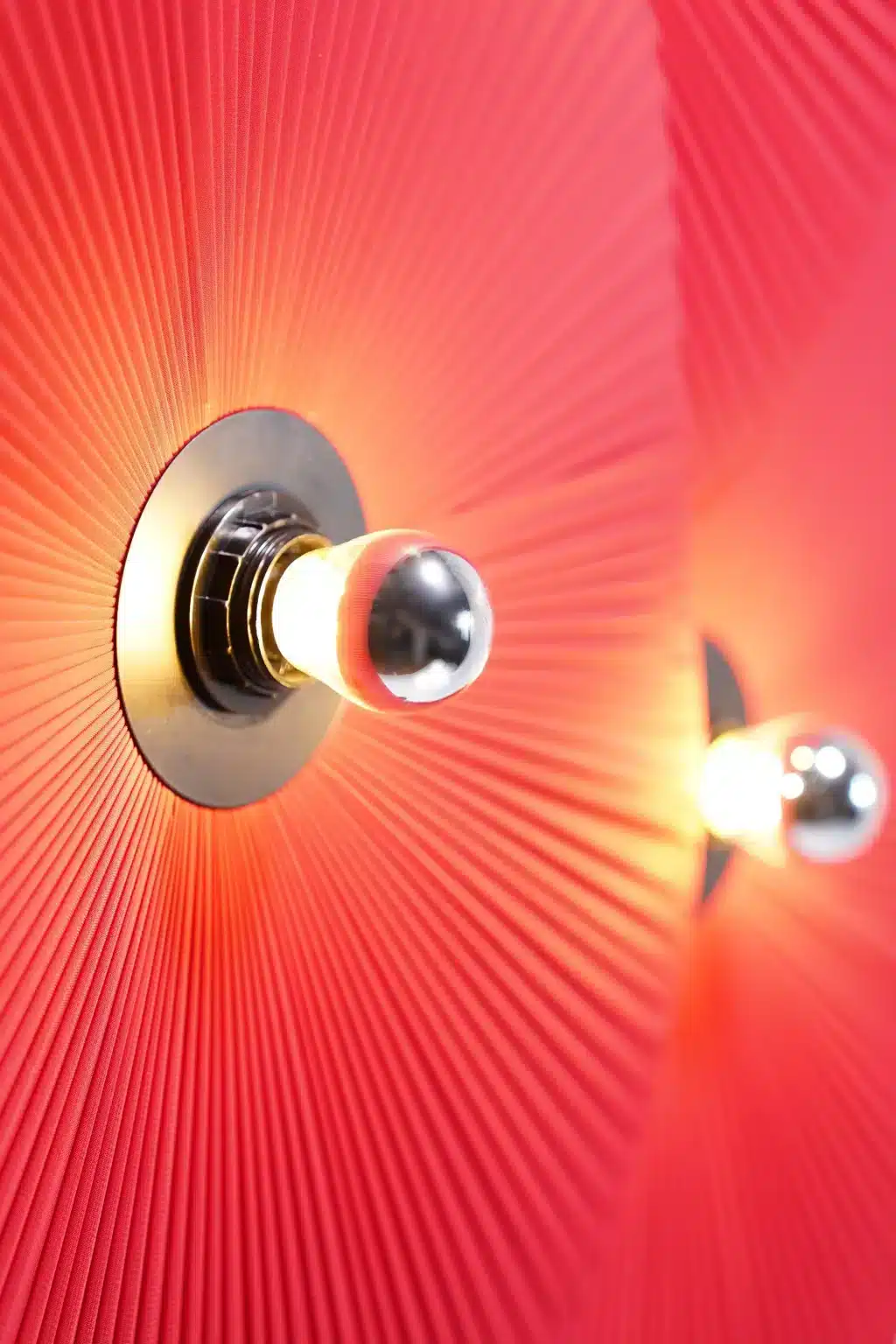 Red floor lamp