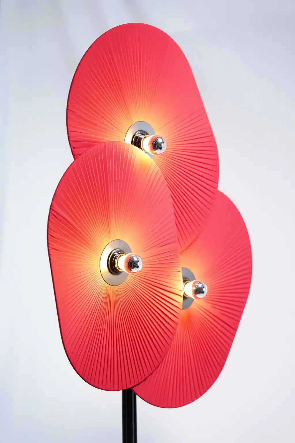 Red floor lamp