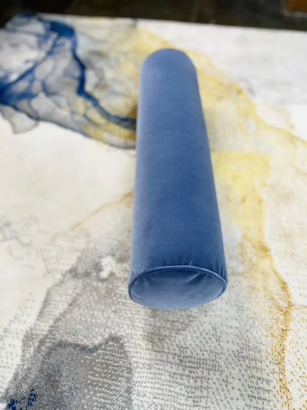 Bolster Neckroll Decor Pillow - Velvet