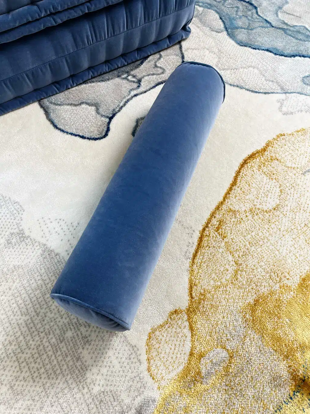 Bolster Neckroll Decor Pillow - Velvet