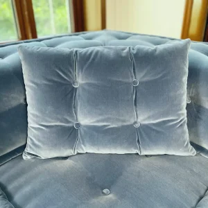 Rectangle Throw Pillow w/ 4 Buttons – Velvet