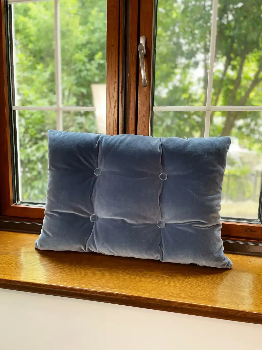 Rectangle Throw Pillow w/ 4 buttons