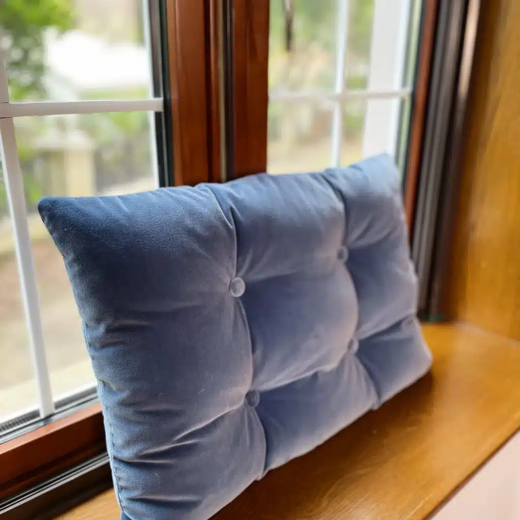 Rectangle Throw Pillow w/ 4 buttons