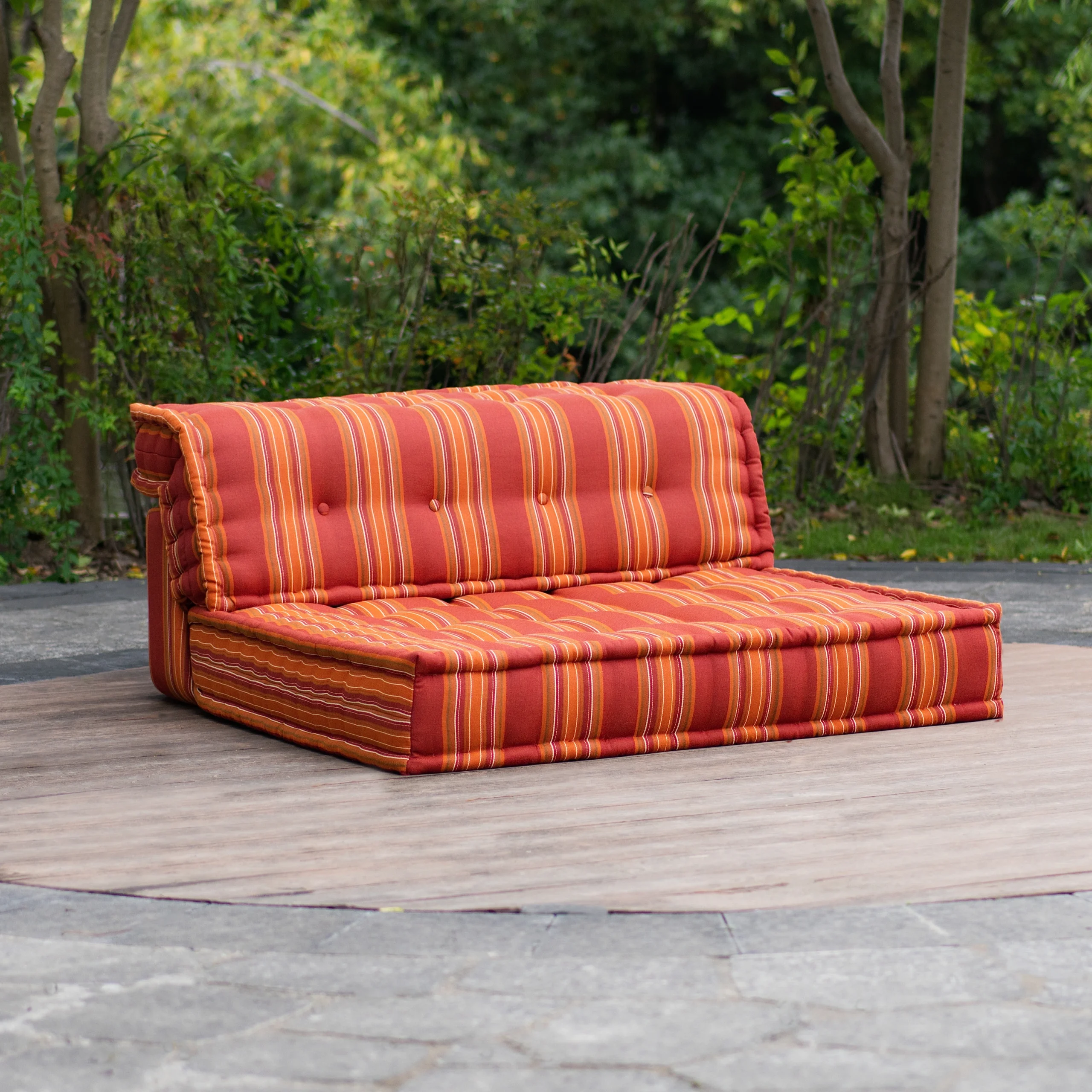 Outdoor Mah Jong Sofa - 4 Button Single Seater
