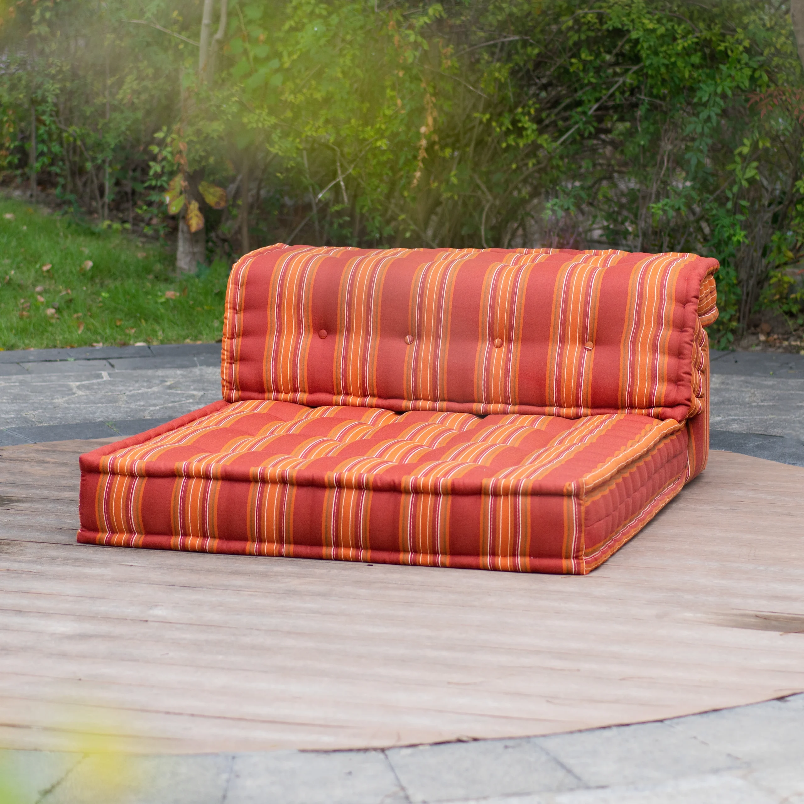 Outdoor Mah Jong Sofa - 4 Button Single Seater